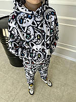 Дитячій костюм комбінований на флісі Турція | 29-005