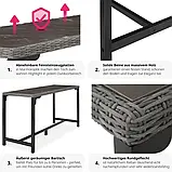 Барний стіл з алюмінієвою рамою Lovas, сірий колір, фото 5