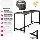 Барний стіл з алюмінієвою рамою Lovas, сірий колір, фото 6