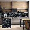 Наклейка на кухонний фартух 60 х 200 см, з захисною ламінацією, Кавові чашки, фото 6