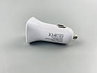 Блок зарядний для авто 12V/24V 2 виходи USB-A, 2.4 A, Висота 50 мм, колір білий, фото 6