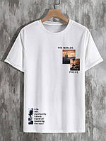 Футболка біла з ДТФ (короткий рукав) | 62-031