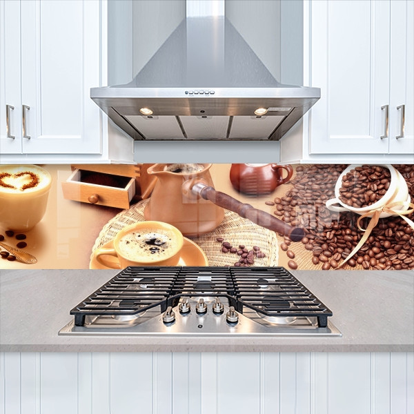 Фото панель універсальна ПЕТ, Самофіксуюча 62 х 205 см (товщина 1,2 мм) чашка кави з туркою