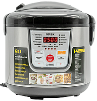 Мультиварка пароварка рисоварка 14 програм rotex rmc507-b 5 л для готування з йогуртницею з функцією підтримання