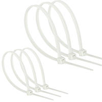 Кабельна стяжка хомут нейлон біла 4x370 мм (03-0-40370-1)