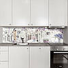 Наклейка на кухонний фартух 60 х 200 см, з захисною ламінацією, міські вулиці, фото 7