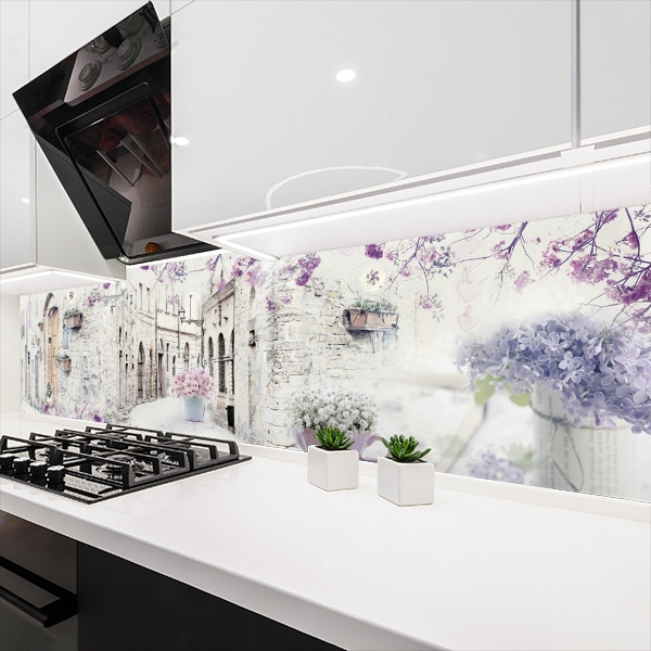 Наклейка на кухонний фартух 60 х 200 см, з захисною ламінацією, міські вулиці