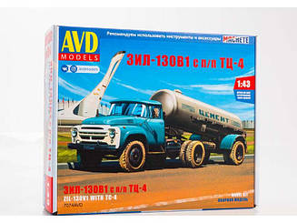 Сідельний тягач ЗІЛ-130В1 із напівпричепом ТЦ-4 | Модель збірна 1:43 | AVD Models