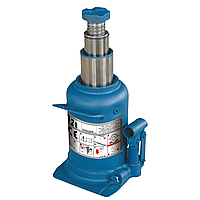 EHA Домкрат гідравлічний пляшковий 12т GTM TH812001 двоштоковий : висота підйому 590 мм, вантажопідйомність 12 т