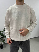 Стильний чоловічий светр	білий