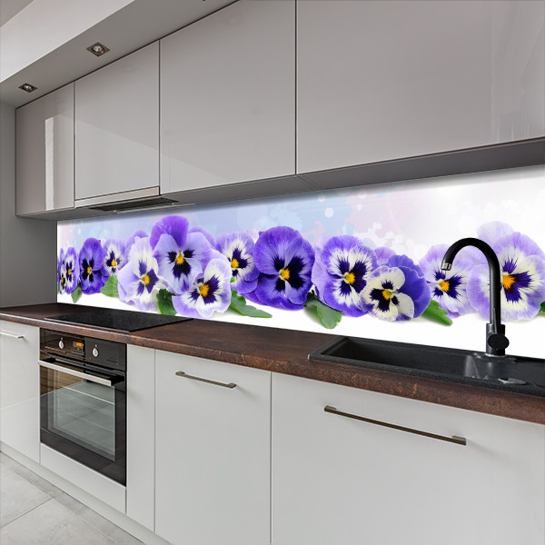 Фото панель універсальна ПЕТ, Самофіксуюча 62 х 205 см (товщина 1,2 мм) квіти Анюткіні очі