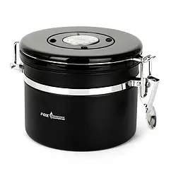 Герметичний контейнер для кави та чаю Fox Cookware Coffee and Tea Storage Black 860ml