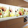 Фото панель універсальна ПЕТ, Самофіксуюча 62 х 205 см (товщина 1,2 мм) персикові квіти серед сонячних променів, фото 6