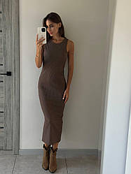 Жіноча сукня; Колір: чорний, світлий беж, моко; Розмір: 42-46 (onesize);