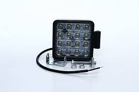 Фара LED прямокутна 48W, 16 ламп, 110 * 164мм, вузький промінь  DK B2-48W-A SL
