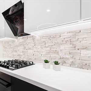 Фото панель універсальна ПЕТ, Самофіксуюча 62 х 305 см (товщина 1,2 мм) кам'яна кладка