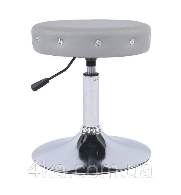 Крісло на колесах, табурет HR1102CK, сірий