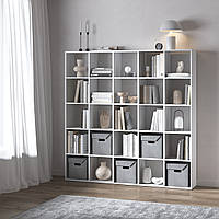 Стелаж на 25 комірок відкритий 177х177 см полиця для іграшок, офісна шафа для документів. Білий