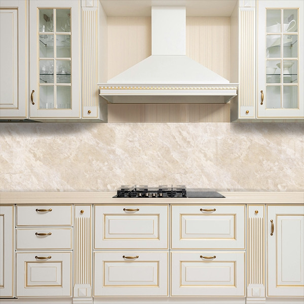 Фото панель універсальна ПЕТ, Самофіксуюча 62 х 205 см (товщина 1,2 мм) Бежевий мармур