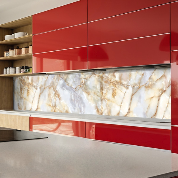 Фото панель універсальна ПЕТ, Самофіксуюча 62 х 205 см (товщина 1,2 мм) камяна текстура мармуру