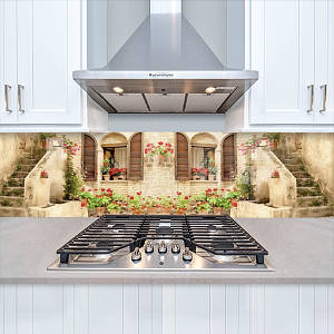 Фото панель універсальна ПЕТ, Самофіксуюча 62 х 205 см (товщина 1,2 мм) старинні вулиці міста