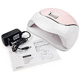 Лампа SUN BQ-V5 120 Ватт UV/LED MACAROON для полимеризації (Рожева), фото 5