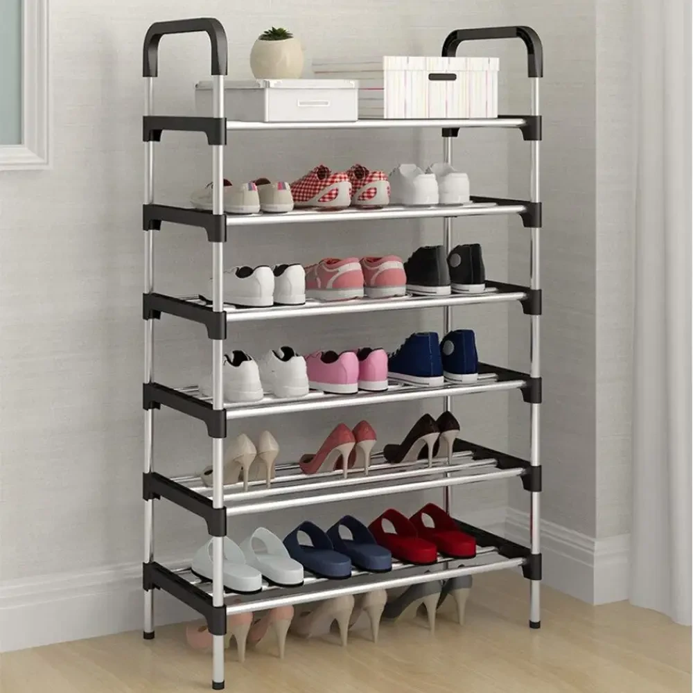 Підлогова стійка для взуття на 6 полиць 113*56*28см New shoe rack. Полиця для зберігання взуття