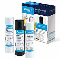 Комплект картриджів Ecosoft 1-2-3 для фільтрів зворотного осмосу