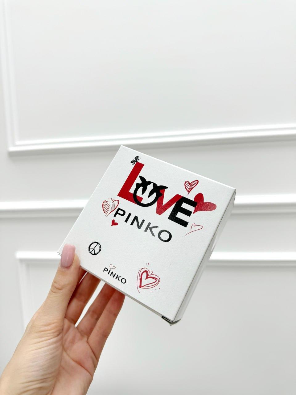 Фирменная подарочная маленькая коробка Pinko черный Пинко для ремня