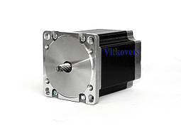 Кроковий двигун 57HBP76AL4 c циліндричним редуктором (коефіцієнт редукції 1:10) NEMA23, фото 4