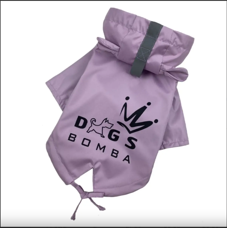 Дощовик Dogs Bomba для собак, бузок, № 4