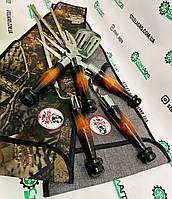 Шампур Kozak Grill із двоколяровой деревьяною ручкою 650Х12Х3 мм, фото 3