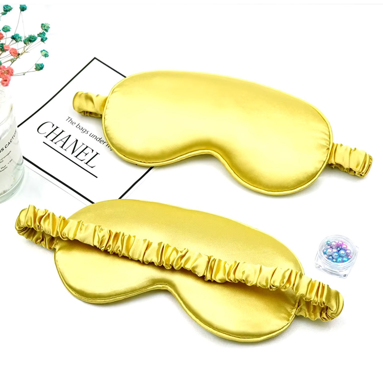 Маска для сну жовта, фото 1