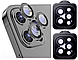 Захисне скло на камеру 2шт CDK для Apple iPhone 12 Pro Max | Lens Metal Ring Eagle Eye (015728) (black), фото 3
