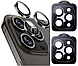 Захисне скло на камеру 2шт CDK для Apple iPhone 14 Pro | Lens Metal Ring Eagle Eye (015733) (black), фото 3