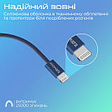 Кабель Promate EcoLine-Ci120 USB Type-C - Lightning (M/M), 3 A, 27 W, 1.2 м, Navy, фото 5