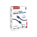 Кабель Promate EcoLine-Ci120 USB Type-C - Lightning (M/M), 3 A, 27 W, 1.2 м, Navy, фото 7