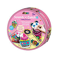 Набор для творчества 2 в 1 AVENIR, скретч-арт и игра рыбалка "Вкусные десерты" (CH211789)