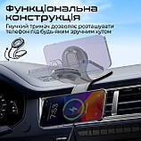 Бездротовий зарядний пристрій Promate Laxmount-15W MagSafe Black, фото 4