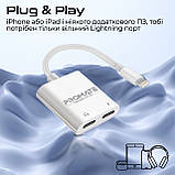 Адаптер Promate MediaLink-i2і Lightning - 2хLightning (M/F) White, фото 7