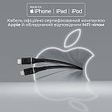 Кабель Promate PowerLine-Ci120 USB Type-C - Lightning (M/M), 2.2 A, 20 W, 1.2 м, Black, фото 2