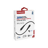 Кабель Promate PowerLine-Ci120 USB Type-C - Lightning (M/M), 2.2 A, 20 W, 1.2 м, Black, фото 7