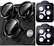 Захисне скло на камеру 2шт CDK для Apple iPhone 15 Pro Max | Lens Metal Ring Eagle Eye (017190) (black), фото 3