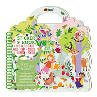 Набор для творчества, стикербук AVENIR "Лесная жизнь", 300 наклейок (STB230005)