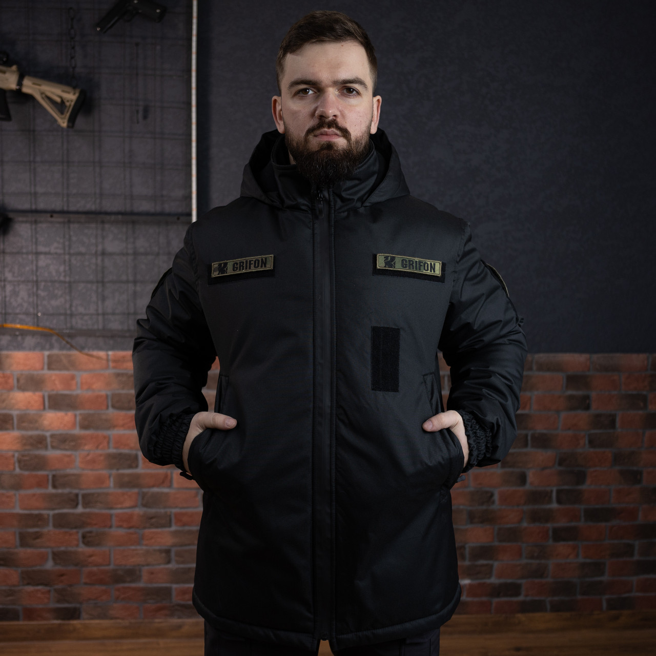 Бушлат Target Bastion мікроріпс-стоп (Omni-Heat), чорний, фото 1