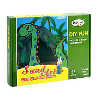 Набор для творчества KEGAO, рисование песком "Мальчишеские сцены", 24 листа, 12 цветов песка (708-49)