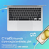 Кабель Promate EcoLine-Ci120 USB Type-C - Lightning (M/M), 3 A, 27 W, 1.2 м, White, фото 3