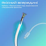 Кабель Promate EcoLine-Ci120 USB Type-C - Lightning (M/M), 3 A, 27 W, 1.2 м, White, фото 4