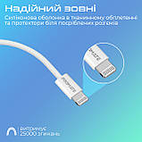 Кабель Promate EcoLine-Ci120 USB Type-C - Lightning (M/M), 3 A, 27 W, 1.2 м, White, фото 5