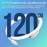 Кабель Promate EcoLine-Ci120 USB Type-C - Lightning (M/M), 3 A, 27 W, 1.2 м, White, фото 6